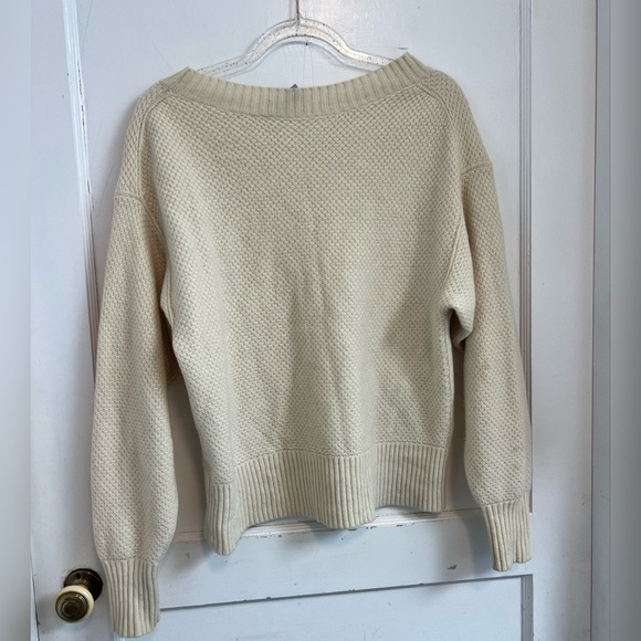 Everlane The ReCashmere Stroopwafel Crew Beige Size M - Picture 5 of 5
